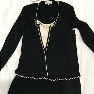 St John Navy and crème 3 piece suit